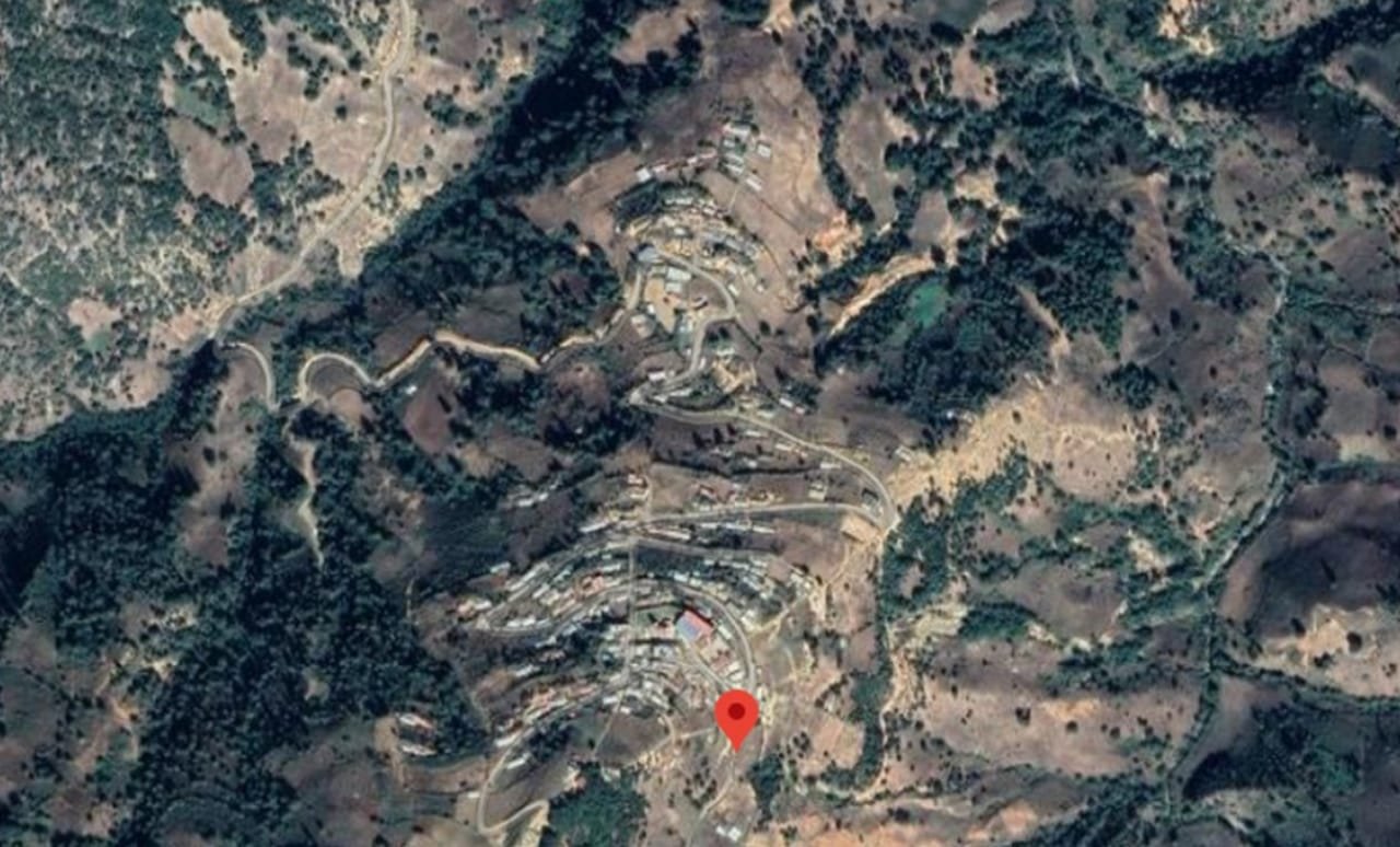 vista satelital de la comunidad San Vicente Amole, Copanatoyac