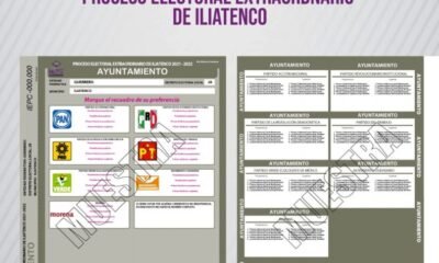 Boleta muestra elección extraordinaria en Iliatenco